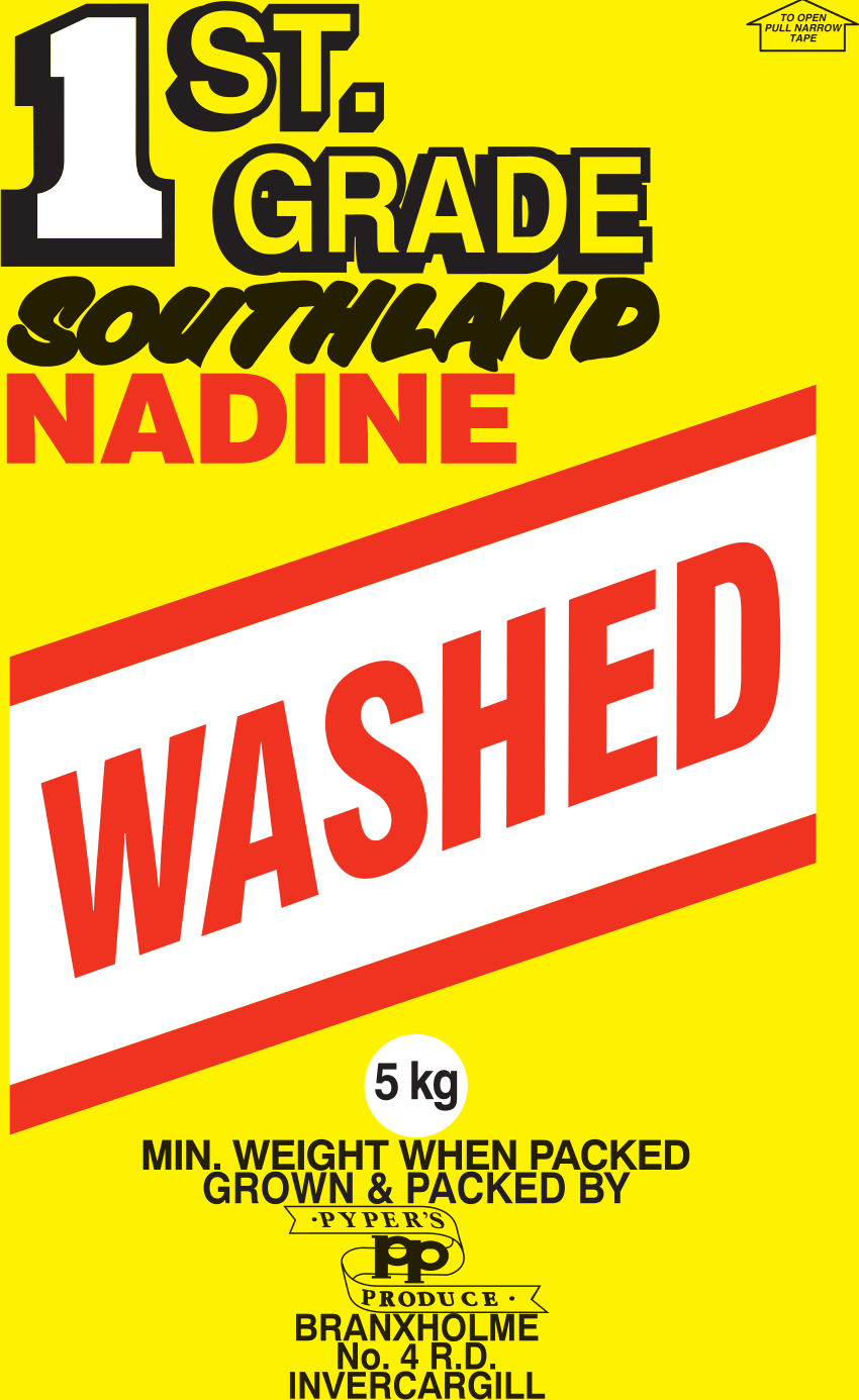 5kg 1st Grade Southland Nadine Potatoes